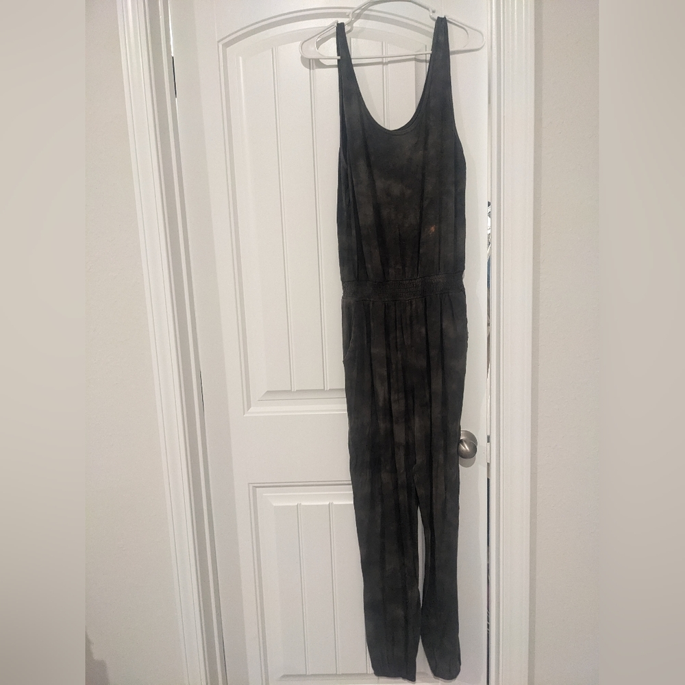Aerie Grey Tie Dye Jumpsuit